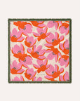 Foulard Laine Bouquet - Scarlet