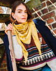 Bandana Laine 100 - Yellow Stone Grey
