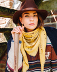 Bandana Laine 100 - Yellow Stone Grey