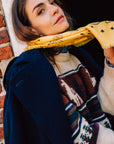 Bandana Laine 100 - Yellow Stone Grey