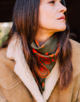 Bandana Laine 100 - Olive Paprika