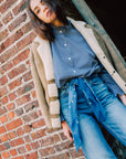 Bandana Laine 100 - Navy Antique White