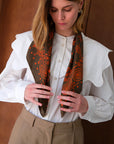 Bandana Soie 70 - P&L - Olive Paprika