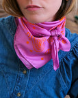 Bandana Soie 70 - P&L - Pink Paprika
