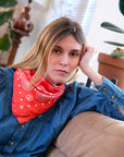 Bandana Soie 70 - P&L - Flame White