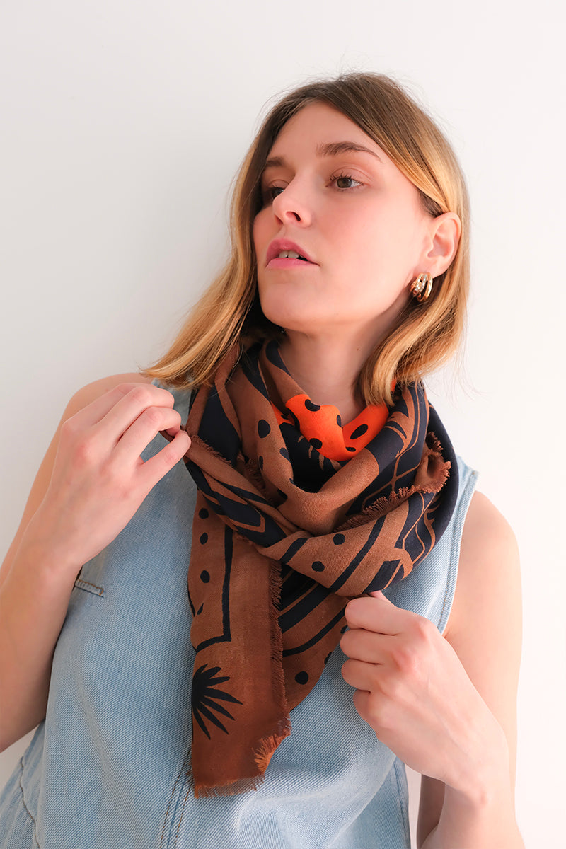 Baumwoll-Bandana 70 – Sunny