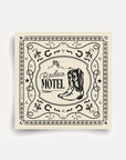 Carré Coton 100 - Rodéo Motel - Blanc Noir