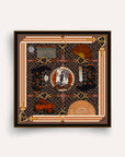 Seidenquadrat 70 – Antans Herrenhaus – Orange