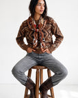 Carré Soie 100 - Dusty West - Brown