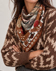 Carré Soie 70 - Dusty West - Brown
