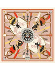 Carré Soie 100 - The Compass - Pink