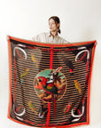 Carré Laine 140 - The Airscape - Brown