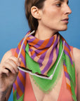 Carré Coton 100 - Fiesta Terracotta