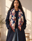 Foulard Laine Bouquet - Pearl
