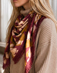 Foulard Laine Bouquet - Wine