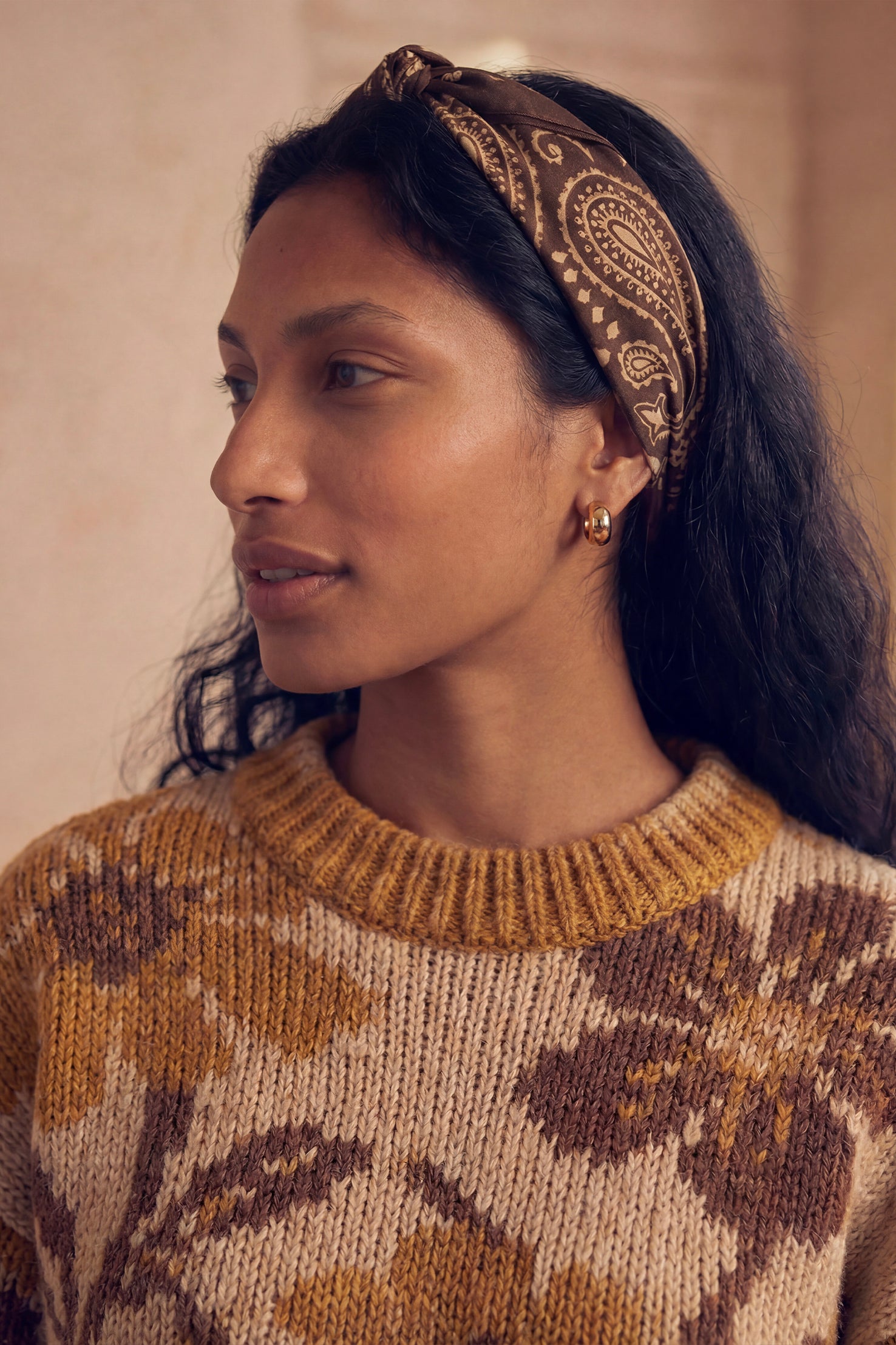 Bandana Soie 70 - Ganache