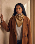 Bandana Soie 70 - Golden Brown