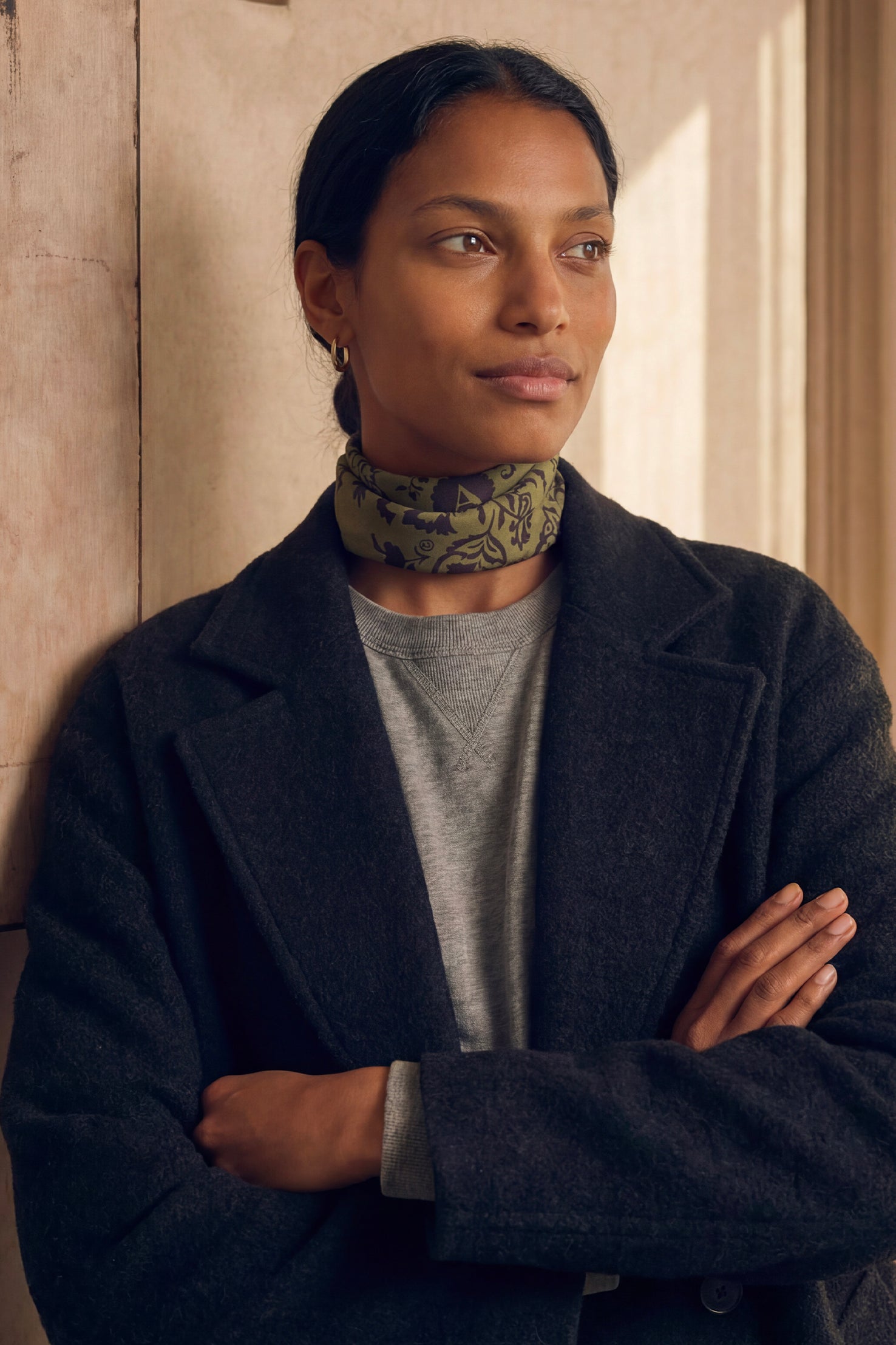 Bandana Soie 70 - Khaki
