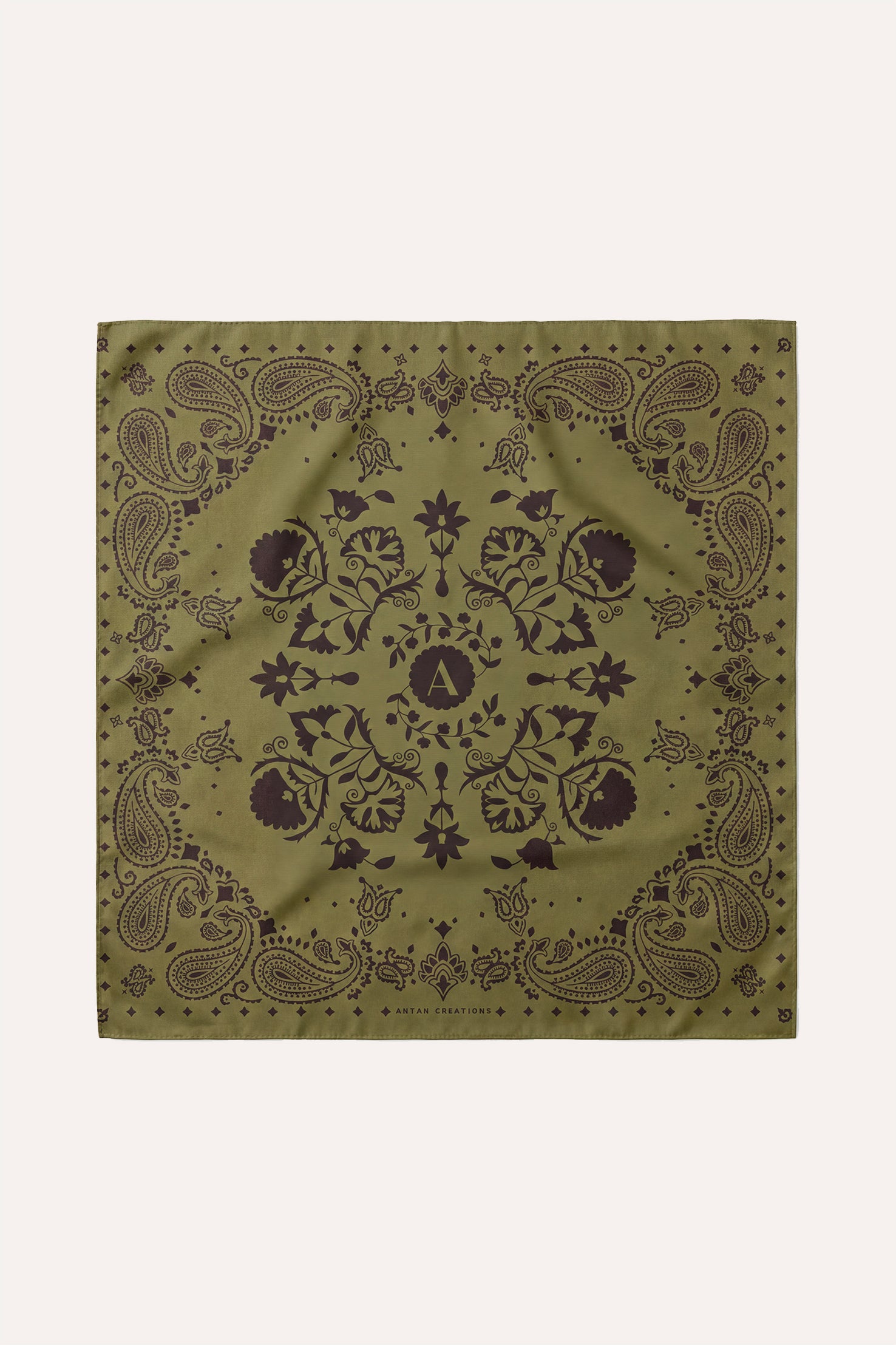 Bandana Soie 70 - Khaki