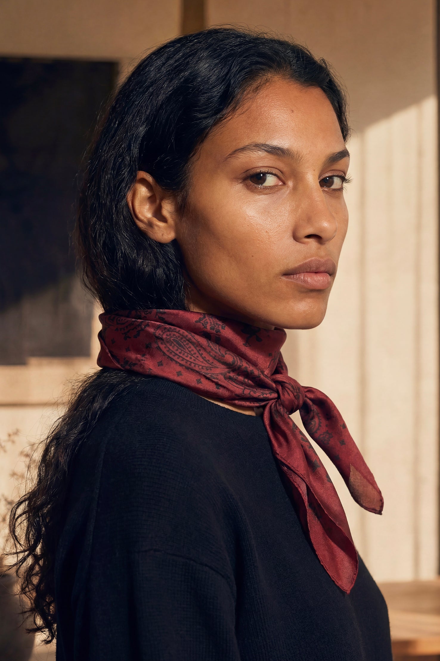 Bandana Soie 70 - Ruby