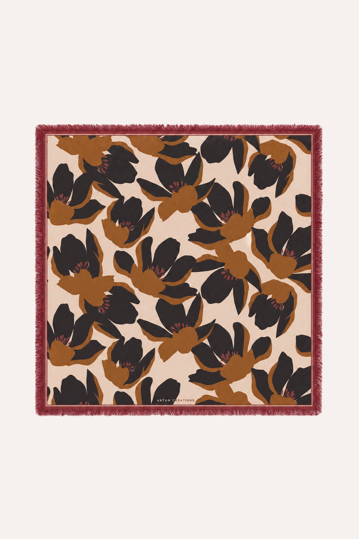 Foulard Laine Bouquet - Spice