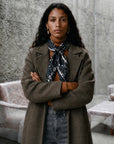 Foulard Soie 70 - Obsidienne Noire