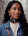 Foulard Soie 70 - Marbre Noir et Or