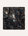 Foulard Soie 70 - Marbre Noir et Or