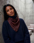 Foulard Soie 70 - Granit Bordeaux