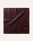 Foulard Soie 70 - Granit Bordeaux