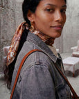 Foulard Soie 70 - Marbre Rose
