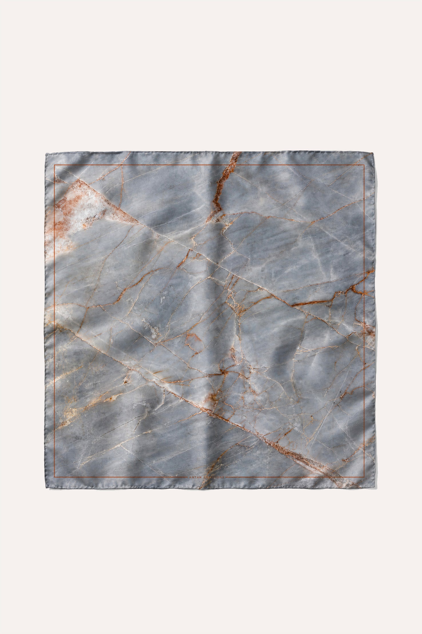 Foulard Soie 70 - Marbre Tempête
