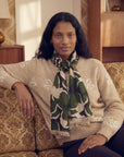 Foulard Laine Bouquet - Green Star