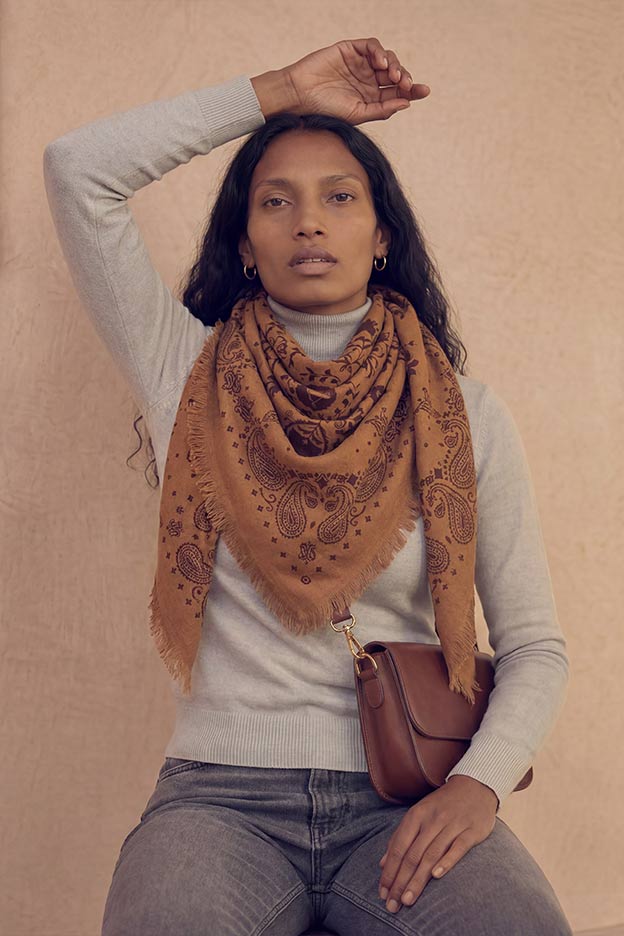 Bandana Laine 100 - Cuir