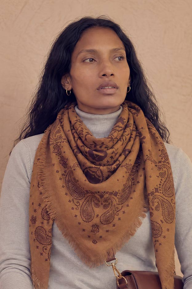 Bandana Laine 100 - Cuir
