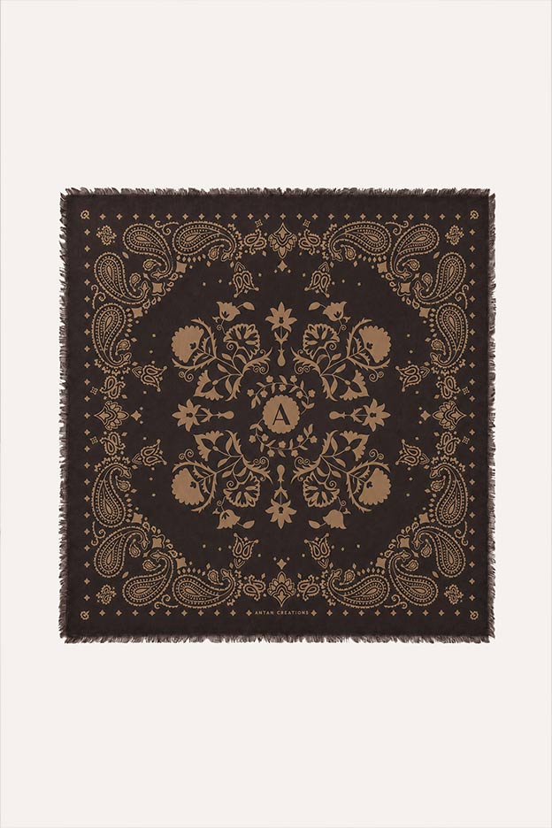 Bandana Laine 100 - Ganache