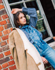 Bandana Laine 100 - Navy Antique White