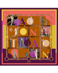 Wool Square 140 - Antan's Mansion - Purple