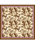 Bandana Coton 70 - Tigres - Beige