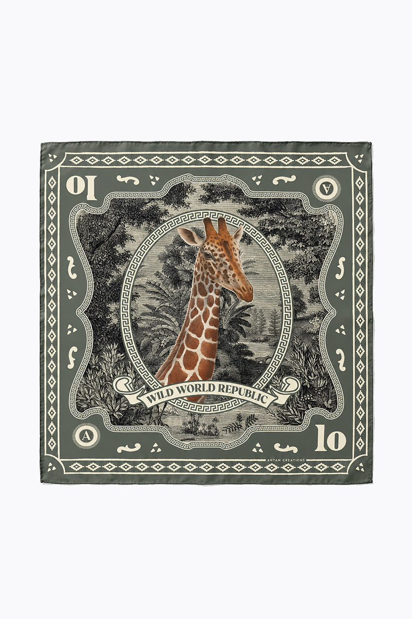 Carré Soie 100 - WWR - Girafe