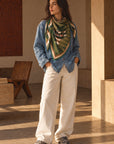 Foulard Laine LET ME OUT - Green