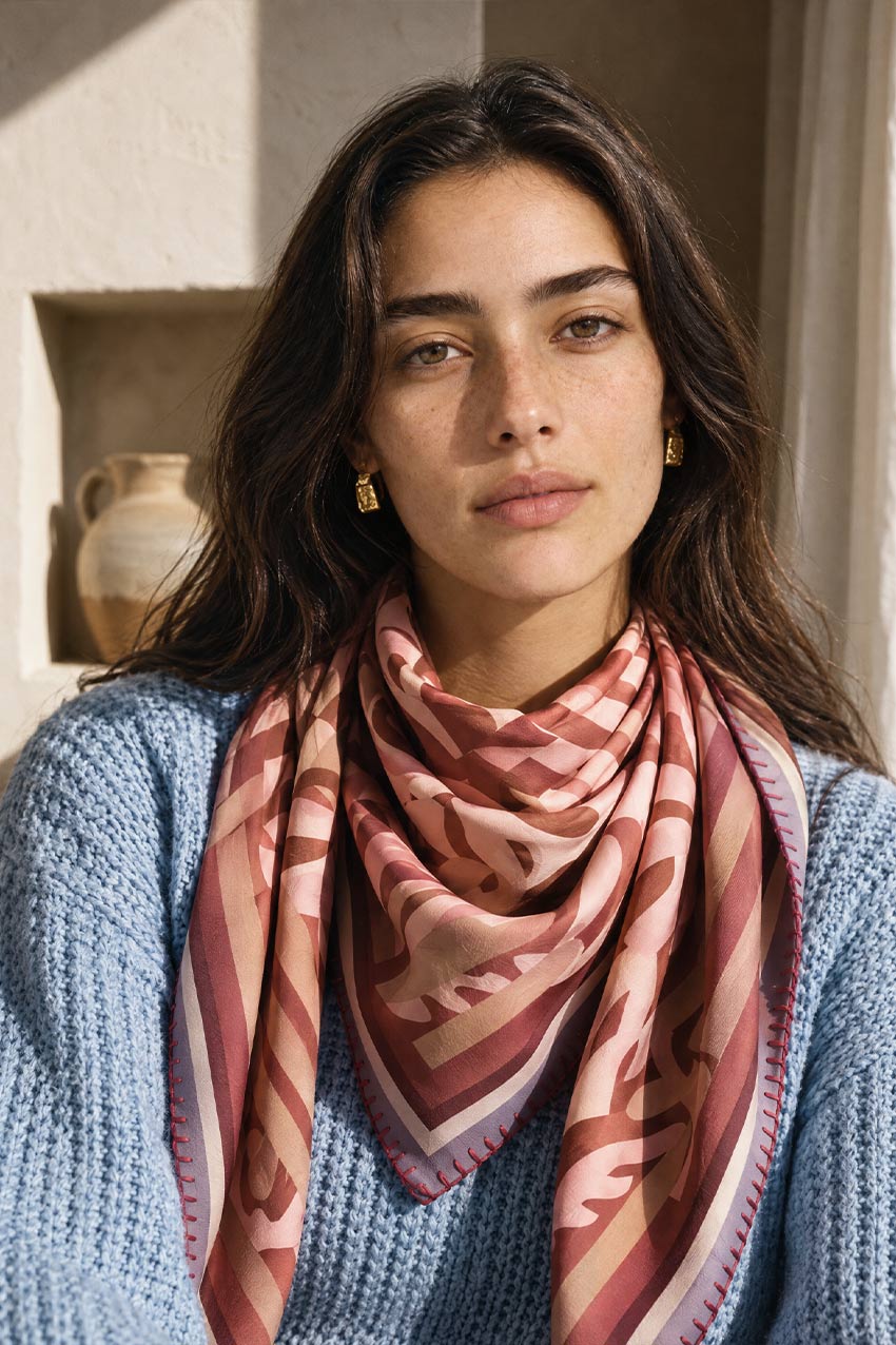 Foulard Laine LET ME OUT - Peach