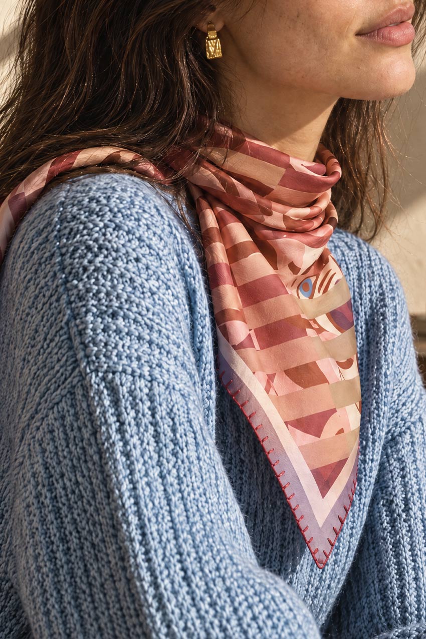 Foulard Laine LET ME OUT - Peach