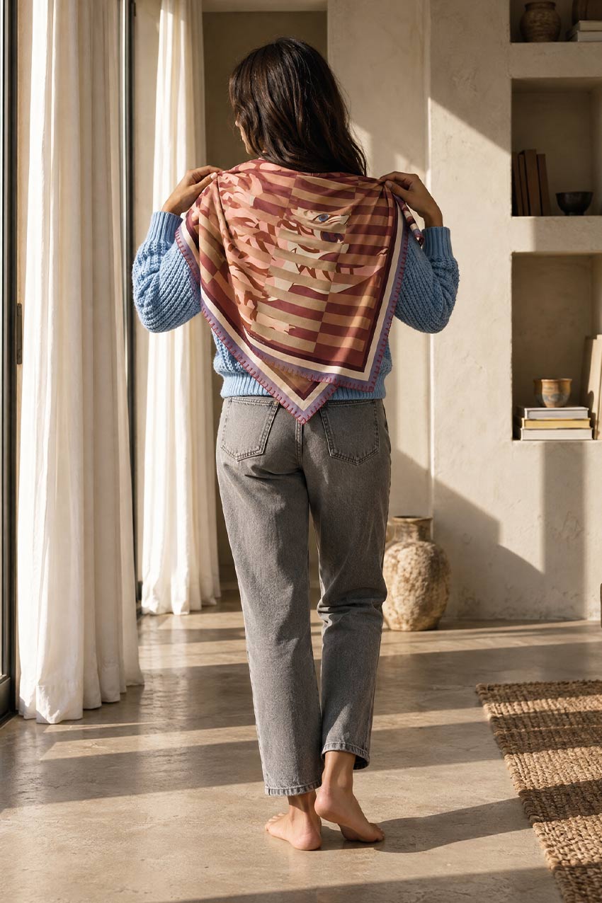 Foulard Laine LET ME OUT - Peach