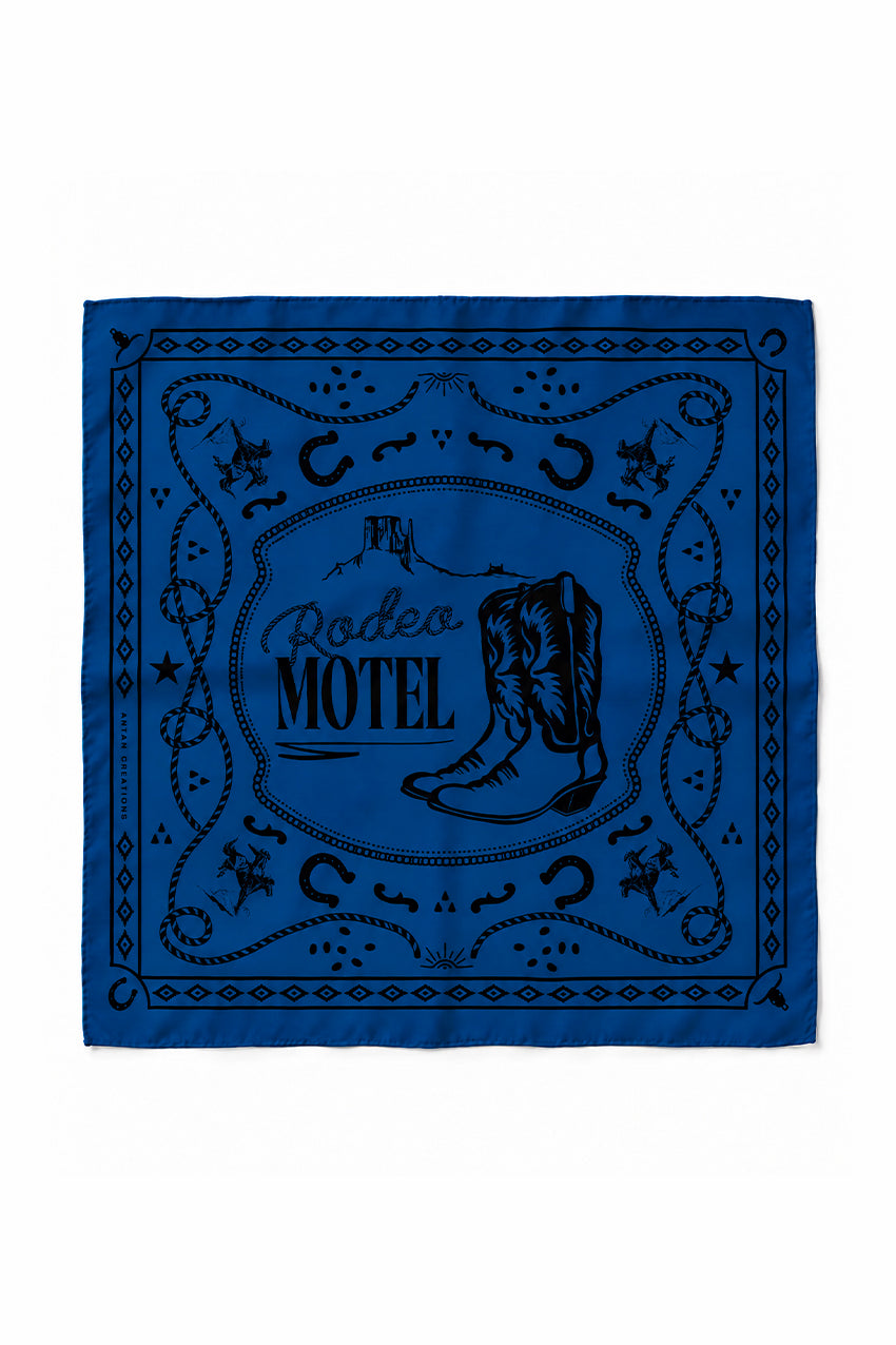 Carré Soie 70 - Rodeo Motel - Blue