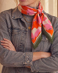 Foulard Laine Bouquet - Scarlet