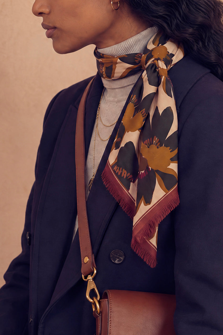 Foulard Laine Bouquet - Spice
