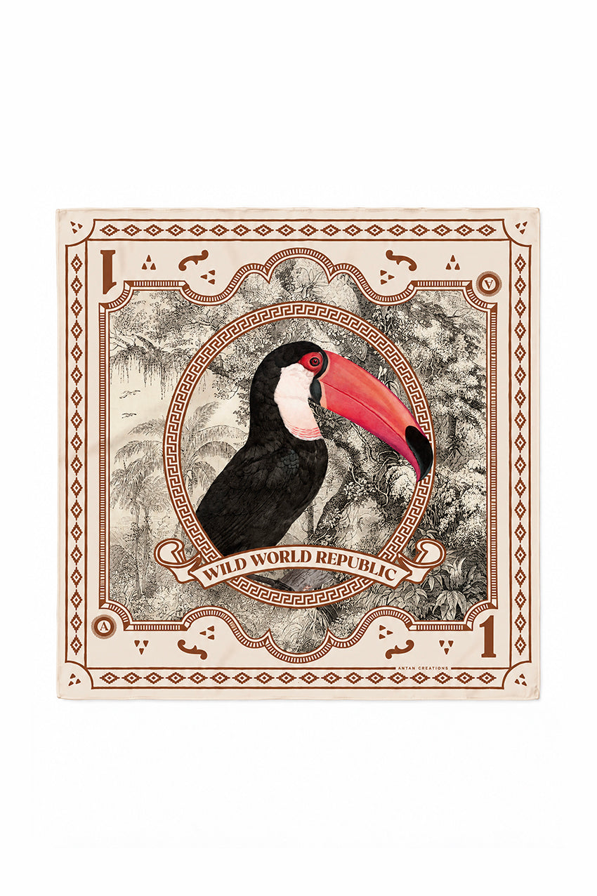 Carré Soie 100 - WWR - Toucan