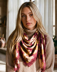Foulard Laine Bouquet - Wine